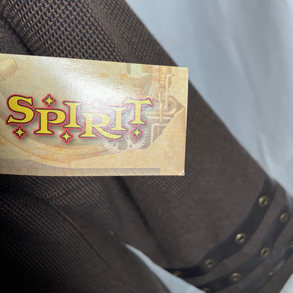 Spirit Halloween Steampunk Costume Jacket Brown Gold L Large NWT Cosplay 14+ - Picture 5 of 16